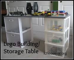 Diy Lego Building And Storage Table With Images Lego Table With Storage Lego Building Table Lego Table Diy