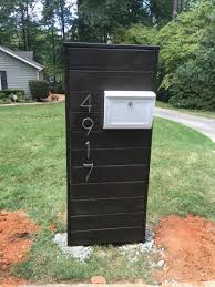 Modern Mail Box Modernes Postfach Briefkasten Hausnummern