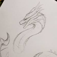 Godzilla King Of Monsters Tumblr Kaiju Art Snake Drawing Dragon Sketch