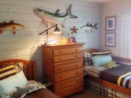 45 Ways To Add Character And Personality To A Boy S Bedroom The Happy Housie Fishing Bedroom Boys Fishing Room Fishing Themed Bedroom