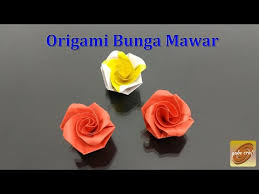 Seni ini berasal dari negara matahari terbit, jepang. Cara Membuat Bunga Dari Kertas Origami Bisabo Channel