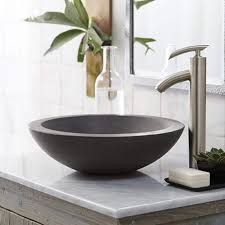 morro concrete vessel bathroom sink