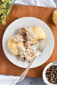 Image result for sausage gravy biscuits