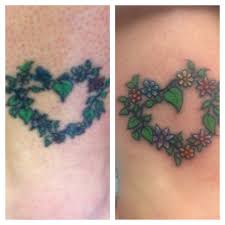 Does touch up mean tattooing again the parts that are lighter or 'spoilt'?i read from some forums that tattooing the same area needs a break of at least one month. Touched Up Flower Tattoo What A Difference Faded Tattoo Tattoos Tattoo Inspiration