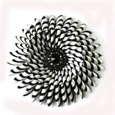 Black And White Striped Grosgrain Ribbon Flowers Striped Grosgrain Ribbon Cockade Black White Nicholas Kniel Silk Ribbon Embroidery Ribbon Embroidery Fabric Flowers