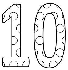 Paint by number, shiny coloring design pages. Free Printable Number 10 Coloring Page Free Printable Coloring Pages For Kids