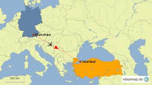 Die geographische lage der türkei verteilt sich auf asien und europa (europäischer teil auf der karte markiert), wobei sich mit dem landesteil anatolien mehr als 95 prozent der türkischen landesfläche auf dem asiatischen kontinent befinden. Turkei Istanbul Von Gertbert Landkarte Fur Europa