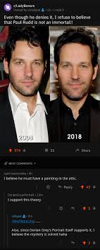 _ _ _ _ смотрите также. Dorian Grey S Portrait Confirming Paul Rudd S Immortality Beetlejuicing