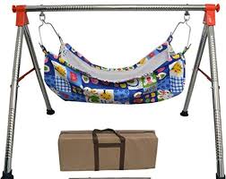 Indiswan Indian Style Baby Cradle With Swing Stainless Steel Godiyu Folding With Hammock Buy Online In Kyrgyzstan At Desertcart 75858170