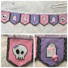 Creepy Cute Pastel Goth Bunting Banner Diy Goth Clothes Pastel Goth Diy Creepy Cute