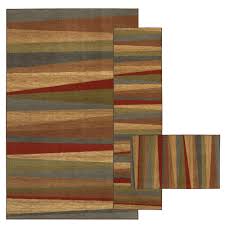 Mohawk Home Mayan Sunset Sierra 7 Ft 6 In X 10 Ft 3 Piece Indoor Rug Set 335441 Indoor Rugs Mohawk Home