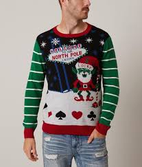 Ugly Christmas Sweater Vegas Martian Sweater Men S Sweaters In Black Buckle