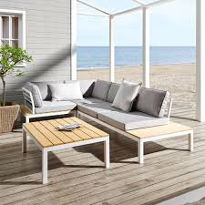 Stilvolle Loungegarnitur Aus Polywood Natur Ein Sitzplatz Mit Stil Benk