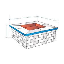 Easy access door for propane tank exchange, 20lb. Square Fire Pit Covers Custom Sizes Personalized Coversandall Com