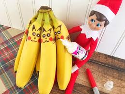Elf Pikachu Bananas Elf Elf On The Shelf Pokemon Fan