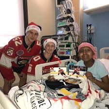 Casey cizikas credited with hit on jared mccann in defensive zone: Florida Panthers On Twitter Spreading A Little Holiday Cheer To Patients At Jackson Memorial Hospital