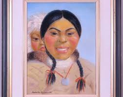 Original Watercolor Portrait Painting