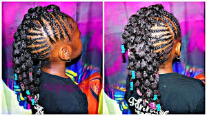 Mohawk hairstyle for black women with braids if you enjoyed this video please subscribe & like! Braided Up Mohawk With Bubble Ponies Children S Natural Hair Care Youtube