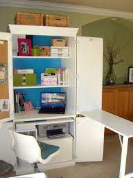 Desk Disgrace To Desk Delight Space For Living Organizing San Diego Ca Fold Out Table Craft Armoire Armoire Makeover