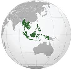 Map of Globe of Southeast ,Asian 6597141 Vector Art at Vecteezy
