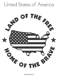 United states coloring page free. United States Of America Coloring Page Twisty Noodle
