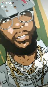 Go follow my DAMN INSTAGRAM: @jaymez89, I call this one "Jason 2Chainz" .,  @fyeimages @fyestudioloft, Acyrlic/Glitter, 30x40in, Artist: Me, Dropping  time lapse later on...., Someone tag @2chainz ...