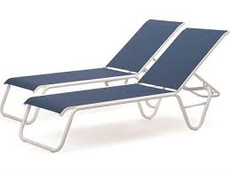 Telescope Casual Gardenella Set Of Two Sling Lay Flat Stacking Armless Chaises Outdoor Chaise Lounge Chair Outdoor Chaise Lounge Telescope Casual