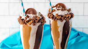 How to make a milkshake with any ice cream, any toppings, any time. Chocolate Peanut Butter Swirl Milkshakes With Homemade Peanut Butter Sauce Youtube