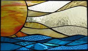 Unique Stained Glass Window For May 1st Windy Sunset Swellcolors Glass Studio Gallery Glass Art Techniques Stained Glass Diy Glass Art