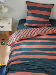 Maybe you would like to learn more about one of these? Flap Cotton Duvet Cover Terracotta Navy Stripe Home