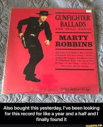 Bingo Bango Bongo Song Ballads And Trail Songs Marty Robbins 3 Also Bought This Yesterday I Ve Been Looking For This Record For Like A Year And A Half And I Finally Found It