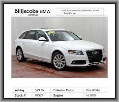 2011 Audi A4 2 0t Quattro Avant Premium Plus Wagon Front Bucket Seats Power Passenger Seat 6 Step Heated Front Seats Bmw For Sale Navigation System Bmw M5