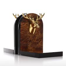 Deer Head Bookends Silver Or Gold Decorative Holder For Books Book Holders Bookends Brass Jewellery Handmade