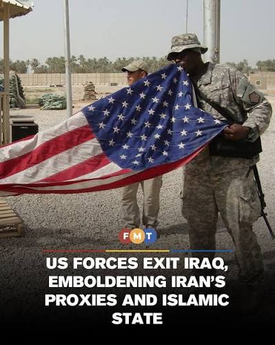 FMTWorld US forces withdraw from their remaining bases in Iraq on  Wednesday, raising fears they will leave behind a security vacuum, further  embolden Iranian-backed militias and give the resurgent Islamic State group