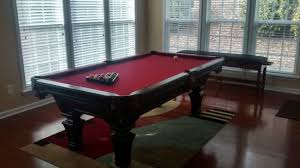 Olhausen Hampton Pool Table Installed By Atlantic Spas And Billiards In A Breakfast Room Turned Billiards Room What A Billiards Billiard Room Billiard Tables