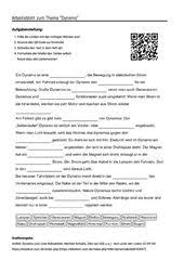 Arbeitsblatt Mit Luckentext Zum Thema Dynamo Aufgabenstellung Arbeitsblatter Arbeit