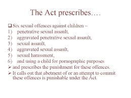 Definitions in legally binding instruments b.2. The Protection Of Children From Sexual Offences Act