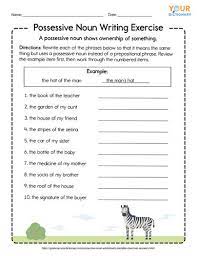possessive noun worksheets printable exercises with answers