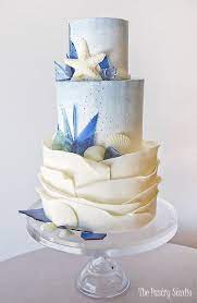 90 Showstopping Wedding Cake Ideas For Any Season Shutterfly Ocean Cakes Cake Nautical Cake