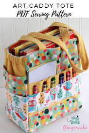 Art Craft Caddy Organizer Sewing Pattern Sewing Basics Sewing Projects For Beginners Sewing Gifts