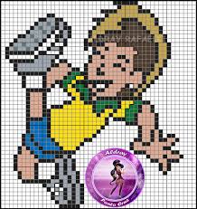 Neymar Ponto Cruz Menino Anel Magico Em Croche Ponto Cruz