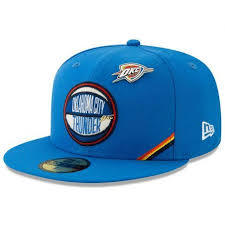 Men S Oklahoma City Thunder New Era Blue 2019 Nba Draft 59fifty Fitted Hat In 2020 Oklahoma City Thunder Oklahoma City Fitted Hats