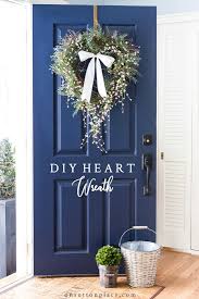 This diy wreath is perfect for the seamstress who has empty spools lying around the house. Diy Heart Wreath Tutorial Neutral And Natural On Sutton Place