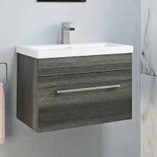 Discover our wall hung vanity units online catalogue, find the perfect bathroom cabinet has never been so easy! 600mm Bathroom Wall Hung Vanity Unit Basin Storage Cabinet Furniture Grey Modern 5056093632968 Ebay