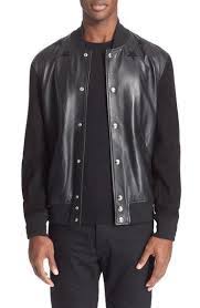 Givenchy Leather Baseball Jacket Nordstrom Leather Baseball Jacket Jackets Baseball Jacket