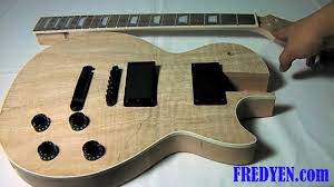 The quilted maple cap is gorgeous and the one piece. Diy Les Paul Guitar Kit Part 1 Overview Youtube