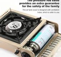 GVDV Portable Camping Stove, 1 Burner Butane Gas Stove with Updated Carrying Case