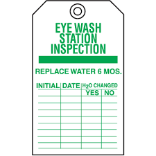 You can use them in offices, schools and in government departments. Inspection Tags Eyewash Tags Eyewash Inspection Tags Seton