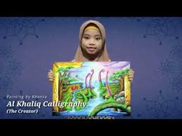 Kaligrafi asmaul husna al muhaimin artinya: Melukis Kaligrafi Kontemporer Al Khaliq Maha Pencipta Dengan Oil Pastel Khansa Pelukis Cilik Youtube