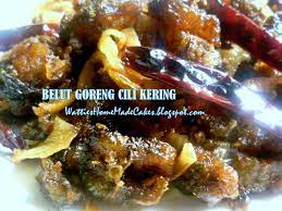 Garam gula dan minyak secukupnya cara memasak belut pedas. Resepi Belut Goreng Cili Kering Aneka Resepi Bunda